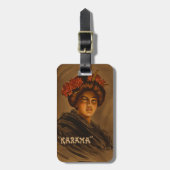 Étiquette À Bagage Karama : Actrice japonaise Romance Geisha (Devant Vertical)