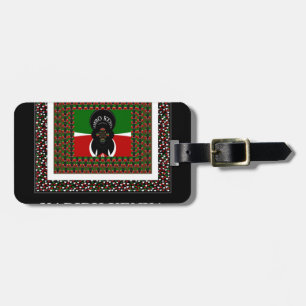 Étiquette À Bagage Karibu Kenya : Les couleurs vives du drapeau natio