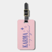 Étiquette À Bagage Karma est mon petit ami (Devant Vertical)