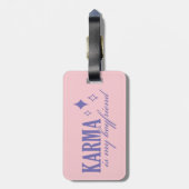 Étiquette À Bagage Karma est mon petit ami (Dos Vertical)