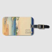 Étiquette À Bagage Katsushika Hokusai Enoshima dans la province de Sa (Devant Horizontal)