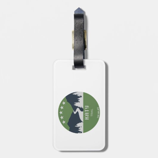 Étiquette À Bagage Katy Trail (Dos Vertical)