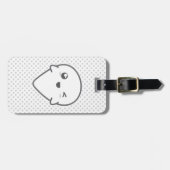 Étiquette À Bagage Kawaii clignant de l'oeil des étiquettes de bagage (Devant horizontal)
