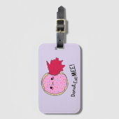 Étiquette À Bagage Kawaii Jam Donut Mange-Moi (Devant Vertical)