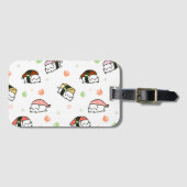 Étiquette À Bagage Kawaii Neko Nigiri (Devant Horizontal)