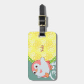 Étiquette À Bagage Kawaii Penguin (Devant Vertical)