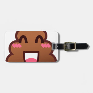 Étiquette À Bagage kawaii poop emojis