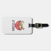 Étiquette À Bagage Kawaii Red Ramen Bowl (Devant horizontal)
