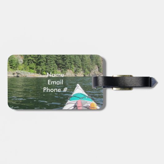 Étiquette À Bagage Kayak (Dos horizontal)