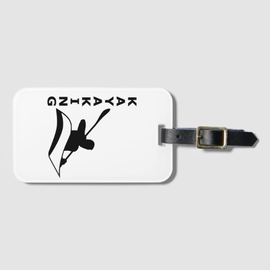 Étiquette À Bagage Kayak (Devant Horizontal)