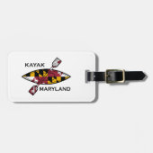 Étiquette À Bagage Kayak Maryland (Devant horizontal)