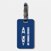 Étiquette À Bagage Kayak, mon appareil mobile (Dos Vertical)