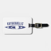 Étiquette À Bagage Kayakaholic (Devant horizontal)