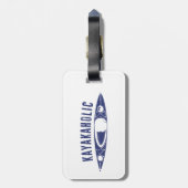 Étiquette À Bagage Kayakaholic (Dos Vertical)