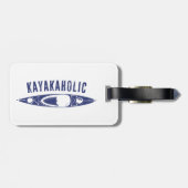 Étiquette À Bagage Kayakaholic (Dos horizontal)