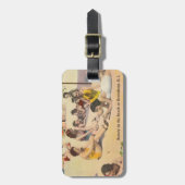 Étiquette À Bagage Keansburg, New Jersey - Antique Beach Shore Scene (Devant Vertical)