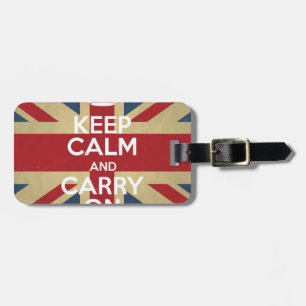 Étiquette À Bagage Keep Calm and Carry