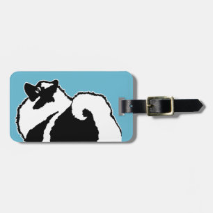 Étiquette À Bagage Keeshond Graphics - Cute Original Chig Art