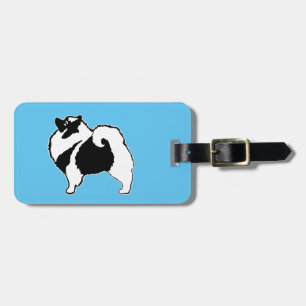 Étiquette À Bagage Keeshond Graphics - Cute Original Chig Art