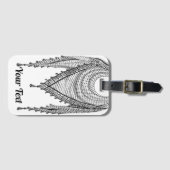 Étiquette À Bagage Keffiyeh Écharpe palestinienne tissu traditionnel (Devant Horizontal)