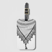 Étiquette À Bagage Keffiyeh Écharpe palestinienne tissu traditionnel (Devant Vertical)