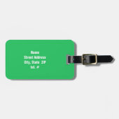 Étiquette À Bagage Kelly Green Pom-pom girl (Devant horizontal)