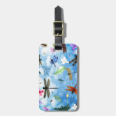 Étiquette À Bagage kelsey de Nola d'art de libellule (Devant Vertical)