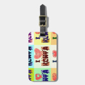 Étiquette À Bagage Kenya Travel Souvenir Pop (Devant Vertical)