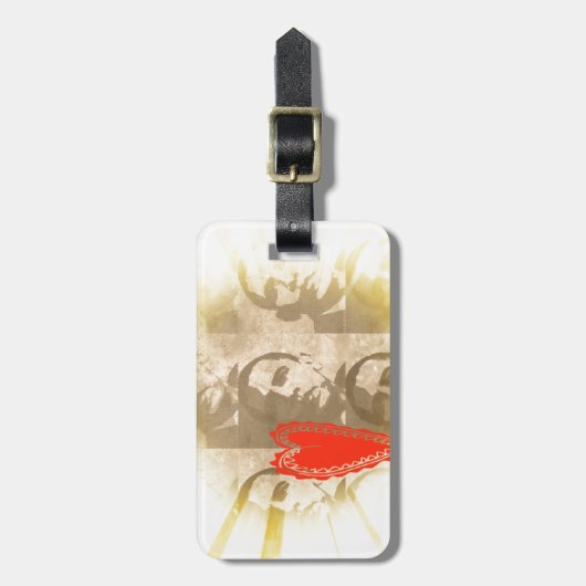 Étiquette À Bagage Kenya We Lovely You Perspective Art Design (Devant Vertical)