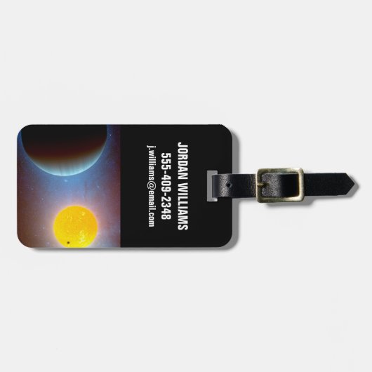 Étiquette À Bagage Kepler-10 Star System. (Devant horizontal)