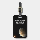 Étiquette À Bagage Kepler-186f Orbitant Une Étoile Éloignée. (Devant Vertical)