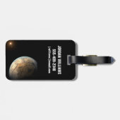 Étiquette À Bagage Kepler-186f Orbitant Une Étoile Éloignée. (Dos horizontal)