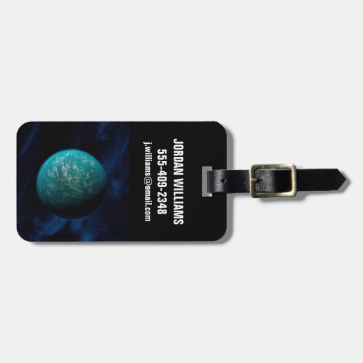 Étiquette À Bagage Kepler 22b, Une planète extra-solaire. (Devant horizontal)