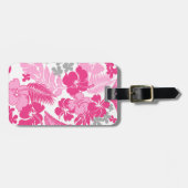 Étiquette À Bagage Ketmie de Hawaïen de baie de Kona (Devant horizontal)