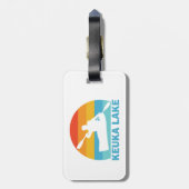 Étiquette À Bagage Keuka Lake New York Kayak (Dos Vertical)