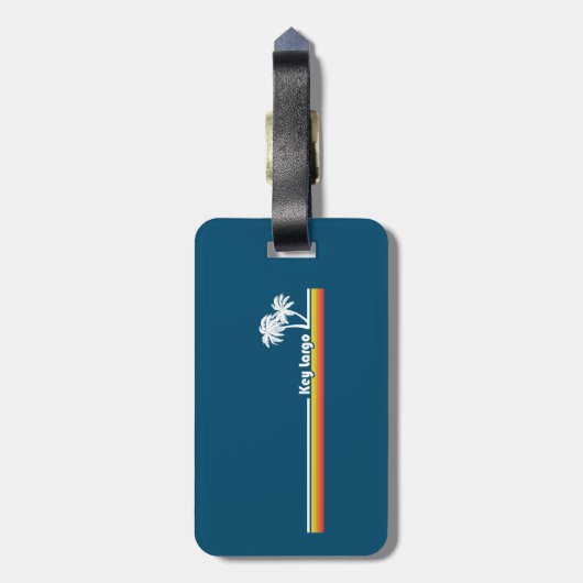 Étiquette À Bagage Key Largo Floride (Dos Vertical)