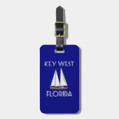 Étiquette À Bagage Key West Florida Sailing (Devant Vertical)