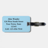 Étiquette À Bagage Kids Narwhale (Dos horizontal)