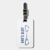 Étiquette À Bagage King's Bluff Tennessee Rock Climbing Quickdraw (Devant Vertical)