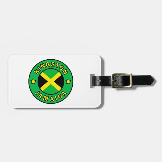 Étiquette À Bagage Kingston Jamaïque (Devant horizontal)