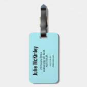 Étiquette À Bagage Kite Surf (Dos Vertical)