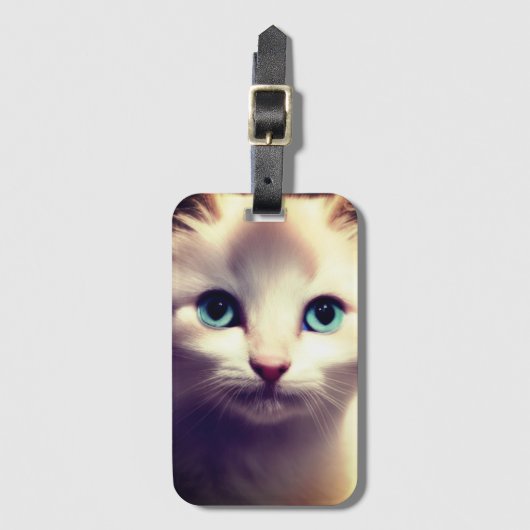 Étiquette À Bagage Kitten (Devant Vertical)