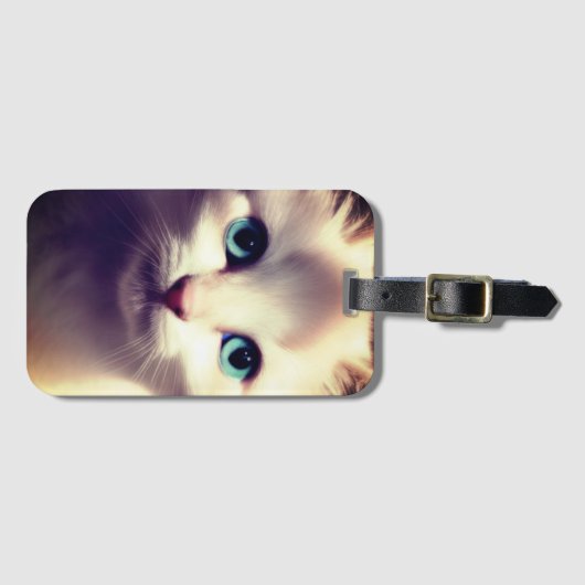 Étiquette À Bagage Kitten (Devant Horizontal)
