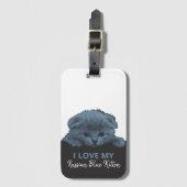 Étiquette À Bagage Kitten bleu russe (Devant Vertical)