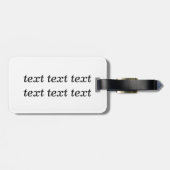 Étiquette À Bagage Kitten Noël Père Noël avec cadeau (Dos horizontal)