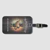 Étiquette À Bagage Kitty Buccaneer's Sunset Quest (Devant Horizontal)