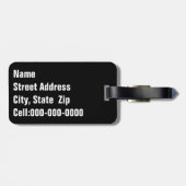 Étiquette À Bagage Kitty Dans Les Rafters Gros Plan Photo (Dos horizontal)