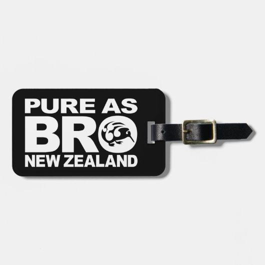 Étiquette À Bagage Kiwi, Pure Nouvelle-Zélande (Devant horizontal)
