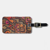 Étiquette À Bagage Klee Expressionniste Forêt Abstraite Art Moderne (Devant horizontal)