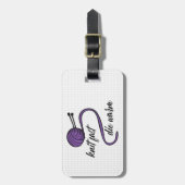 Étiquette À Bagage Knit Violet Rapide, Mourir Chaud (Devant Vertical)